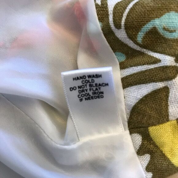 Cato Woman Multicolored Floral Linen Rayon Blend A-line Skirt Side Zip Size 16W - Picture 13 of 16